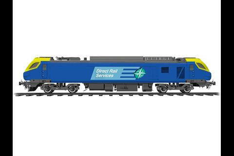 Impression of the Class 88 electro-diesel locomotives which Vossloh is to supply to Direct Rail Services.
